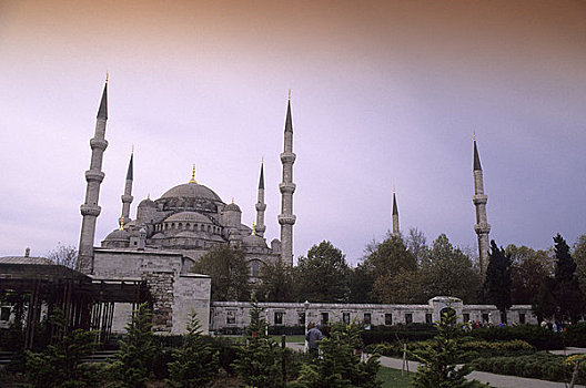 土耳其,伊斯坦布尔,蓝色清真寺