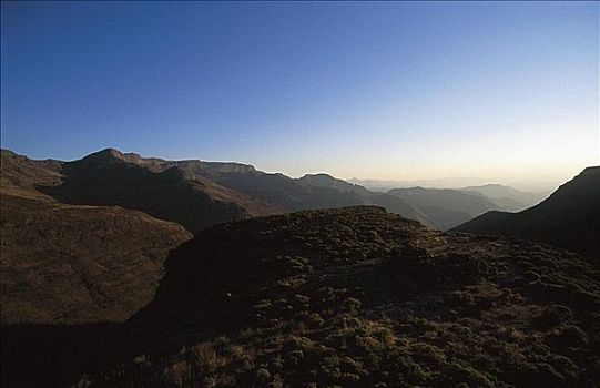 德拉肯斯堡,山,莱索托,非洲