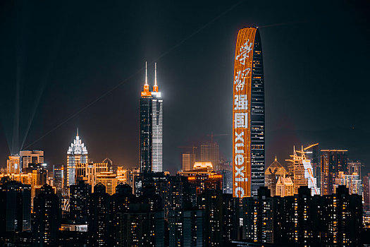 深圳城市夜景和老地标