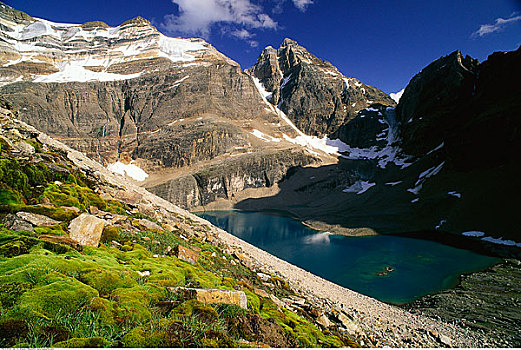 冰河,顶峰,攀升,湖,幽鹤国家公园,不列颠哥伦比亚省,加拿大