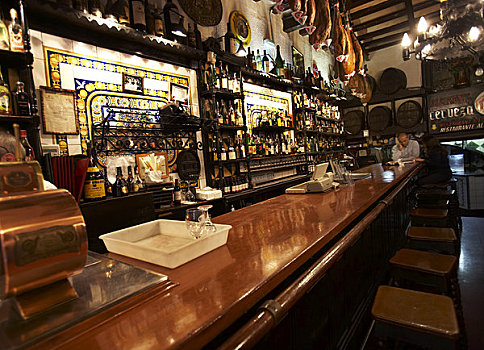 酒吧,圣塞巴斯蒂安,巴斯克,西班牙
