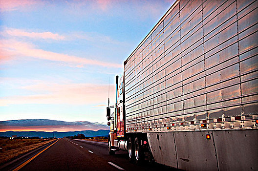 卡车,途中,新墨西哥,美国