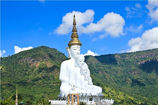 白色,佛像,庙宇,苏梅岛,泰国