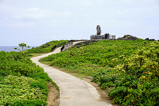 岬角,冲绳,日本