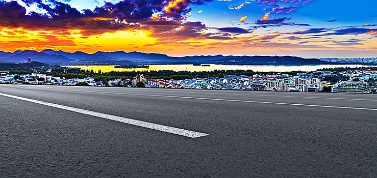 城市道路广场和山水景观