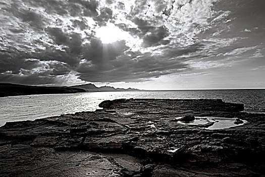 海边风景,富埃特文图拉岛,西班牙