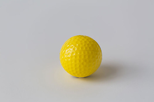 特写,黄色,高尔夫球