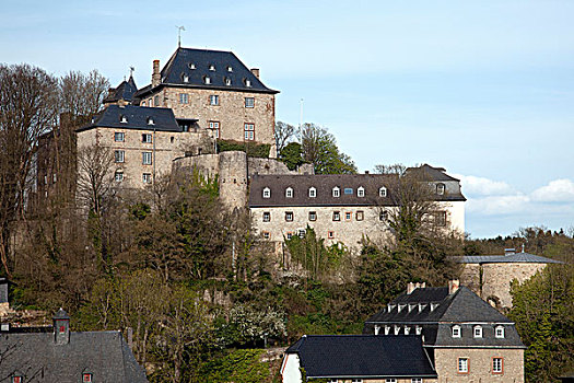 城堡,北莱茵-威斯特伐利亚,德国,欧洲