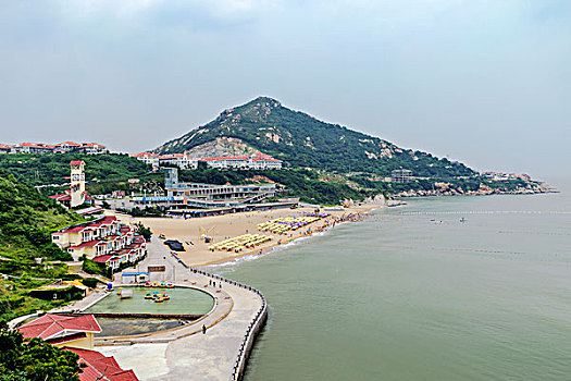 连岛景区大沙湾全景