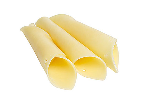 折叠,切片,奶酪,隔绝,白色背景