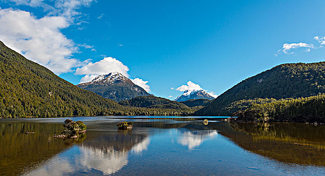 湖,山,艾斯派林山国家公园,奥塔哥,南部地区,新西兰,大洋洲