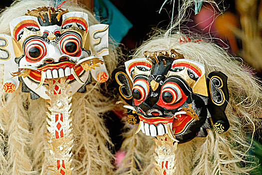 印度尼西亚,巴厘岛,装饰,面具,出售