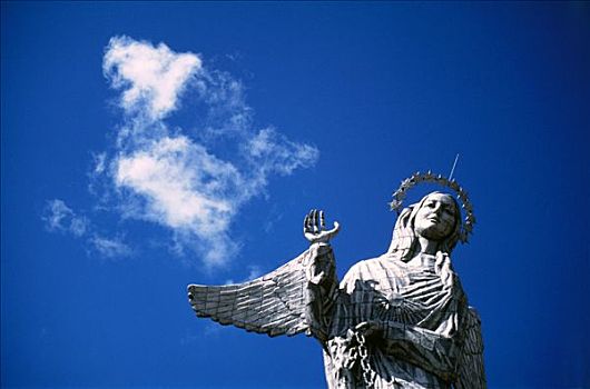 雕塑,圣母玛利亚,基多,厄瓜多尔