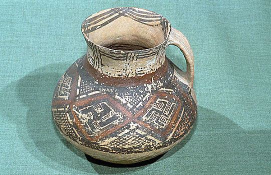 新石器时代单耳彩陶罐
