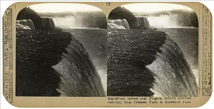 尼亚加拉瀑布,展望,马蹄铁瀑布,迟,19世纪