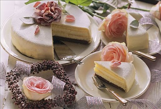 母亲节蛋糕,玫瑰花瓣