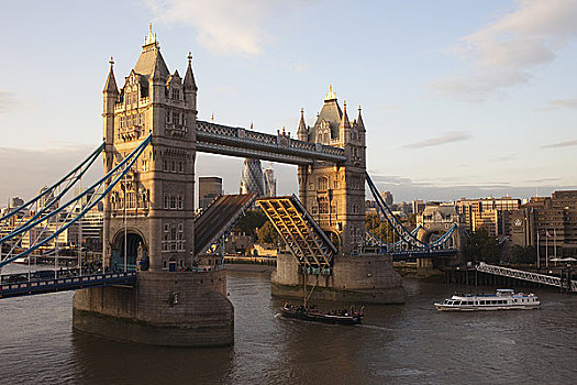 英格兰,伦敦,塔桥,泰晤士河
