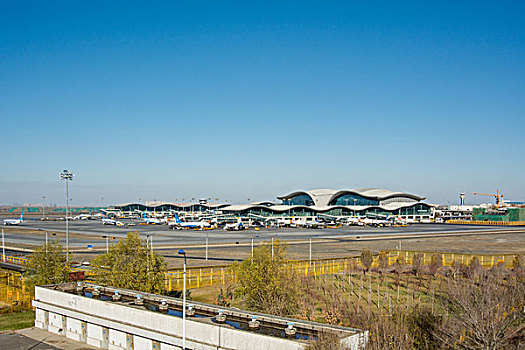 乌鲁木齐地窝堡国际机场t3航站楼全景