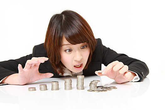 金融,概念,日本,职业女性