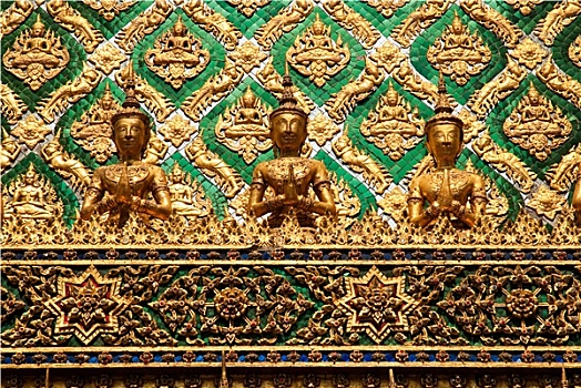 佛教寺庙,大皇宫,曼谷,泰国,亚洲