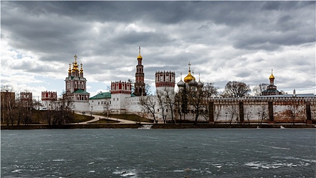 生动,云,高处,寺院,莫斯科,俄罗斯