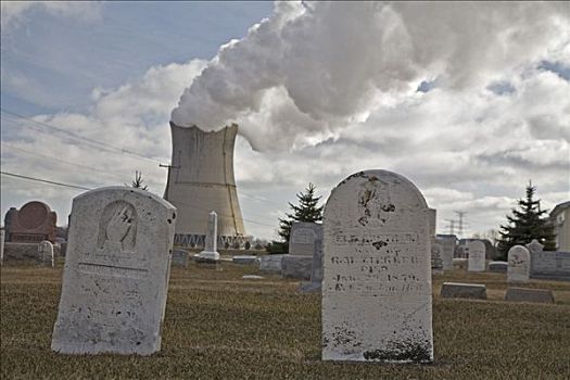 核电站,蝗虫,墓地,东方,托莱多,橡树,港口,俄亥俄,美国
