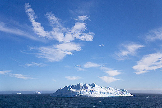 扁平,冰山,海洋,威德尔海,南极半岛,南极
