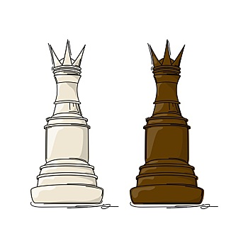 下棋,国王