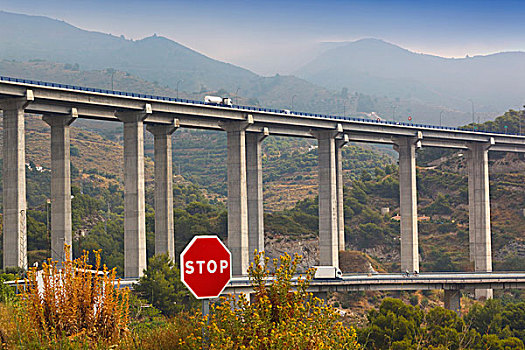 高架桥,公路,东方,马拉加省,哥斯达黎加,西班牙