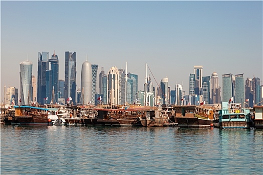 多哈,城市天际线,卡塔尔