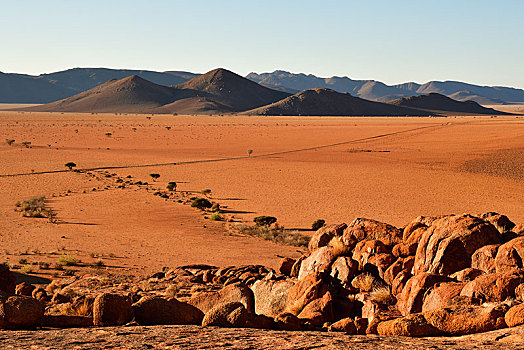 荒漠景观,山,纳米比亚,非洲
