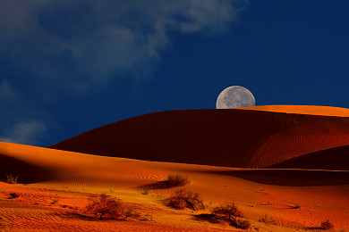 沙漠月亮图片大全图片
