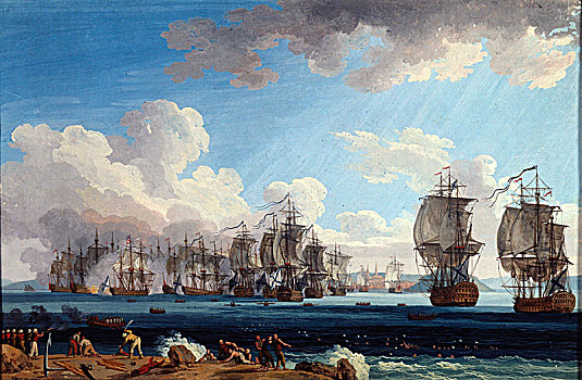 海战,七月,18世纪,艺术家