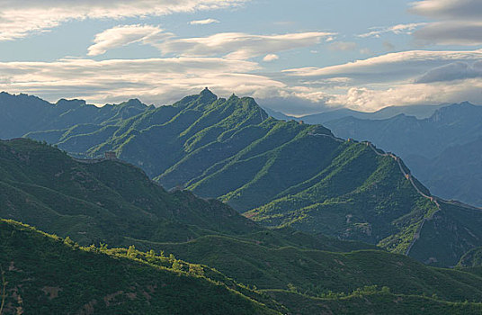 金山岭长城夏天