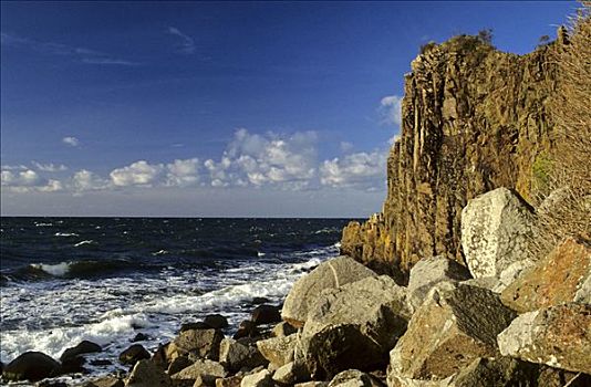 岩石海岸,丹麦