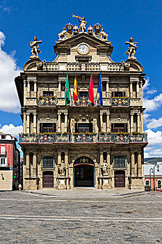 潘普洛纳,市政厅,纳瓦拉,西班牙