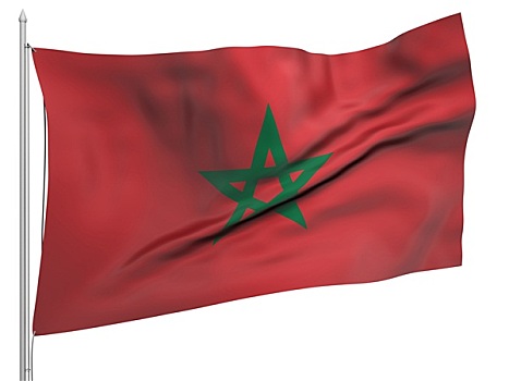 飞,旗帜,摩洛哥,国家