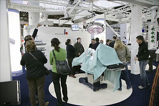 展示,手术室,技巧,2007年,最大,商展,医疗设备,科技,北莱茵威斯特伐利亚,德国,欧洲