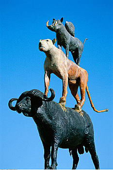雕塑,非洲动物,纳米比亚,非洲