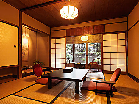 传统,日式房间,室内,京都,日本,亚洲