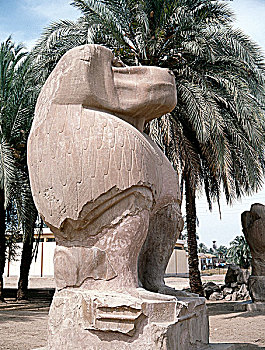 巨大,雕塑,埃及