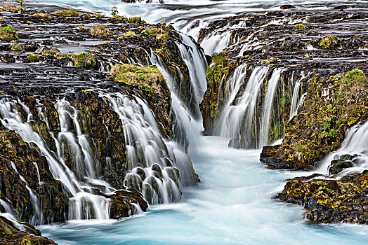 瀑布,南方,区域,冰岛,欧洲