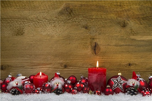 圣诞快乐,木质背景,红色,装饰