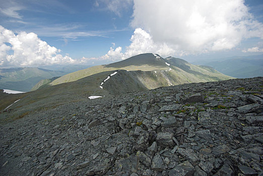 山景,高地,山峰,峡谷,山谷,石头,斜坡