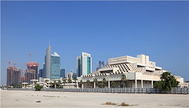 风景,多哈,市区,卡塔尔