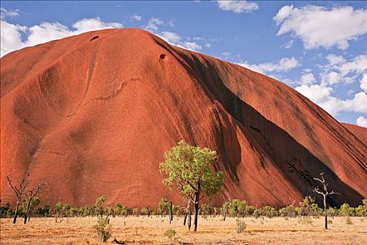 澳大利亚,北领地州,乌卢鲁巨石,石头,巨大,砂岩,岩石构造,一个,自然,象征