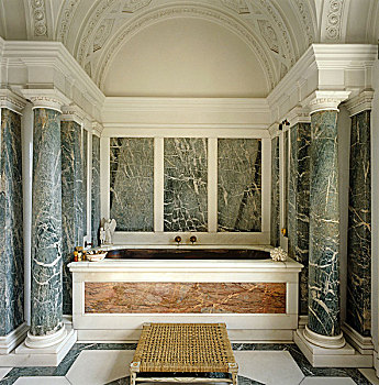 高度,爱德华时代,奢华,银,浴室,意大利,大理石