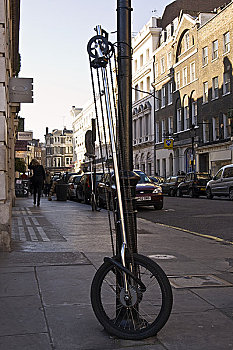 英格兰,伦敦,单轮车
