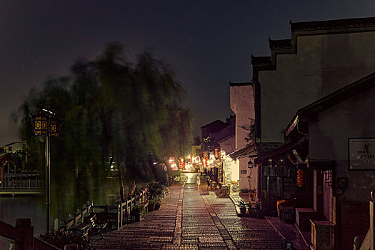 长沙市夏季望城区靖港古镇,小汉口,历史文化村风景