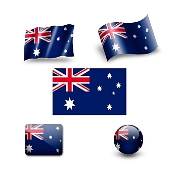 澳大利亚,旗帜,象征